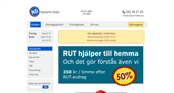 Desktop Screenshot of nyhamndata.se