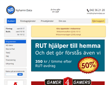 Tablet Screenshot of nyhamndata.se